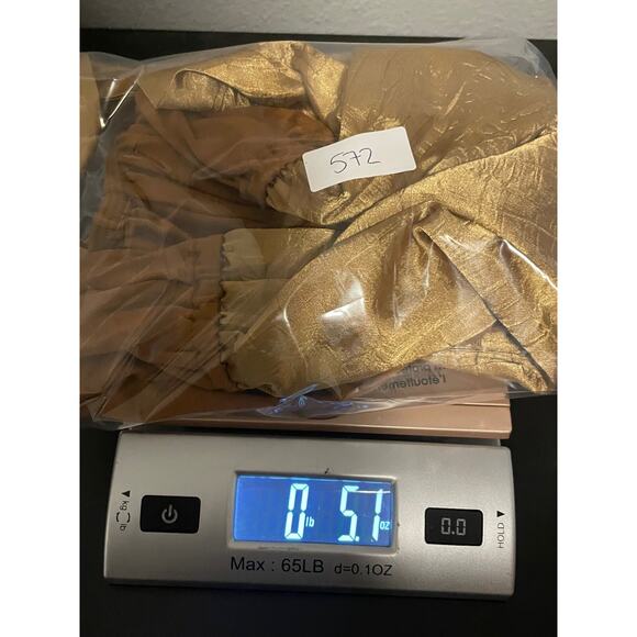 Vintage Jeanne Marc Womens Bodysuit Medium Gold Satin Sleeveless Designer 80s - Picture 7 of 7